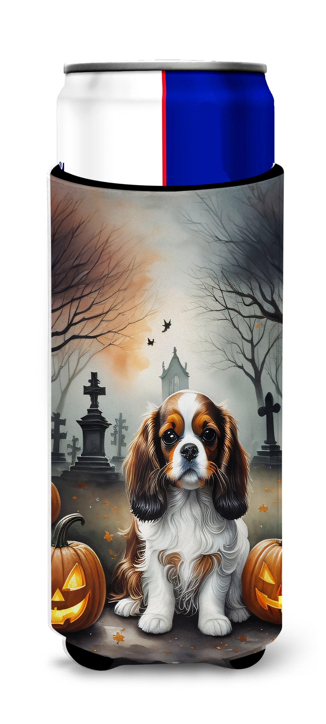 Buy this Cavalier Spaniel Spooky Halloween Hugger for Ultra Slim Cans