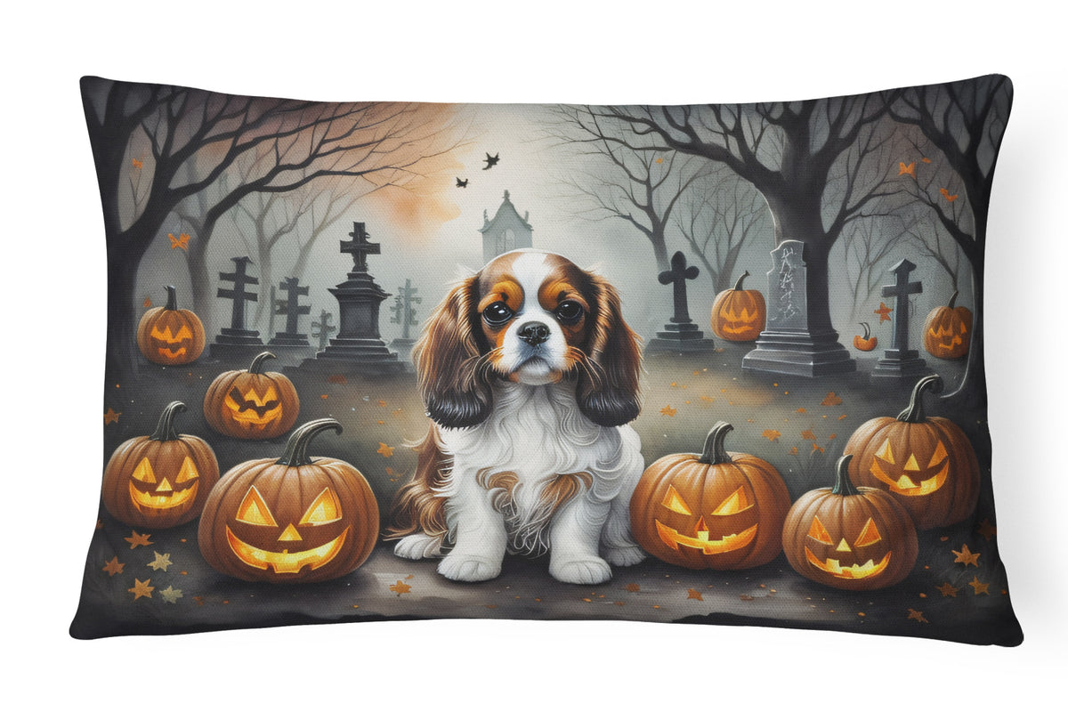 Buy this Cavalier Spaniel Spooky Halloween Fabric Decorative Pillow