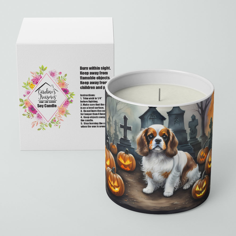 Cavalier Spaniel Spooky Halloween Decorative Soy Candle