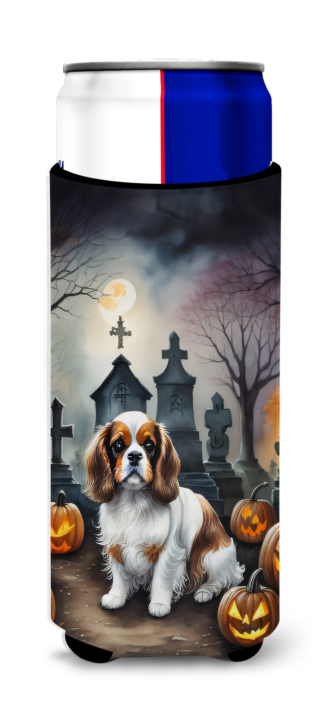 Buy this Cavalier Spaniel Spooky Halloween Hugger for Ultra Slim Cans