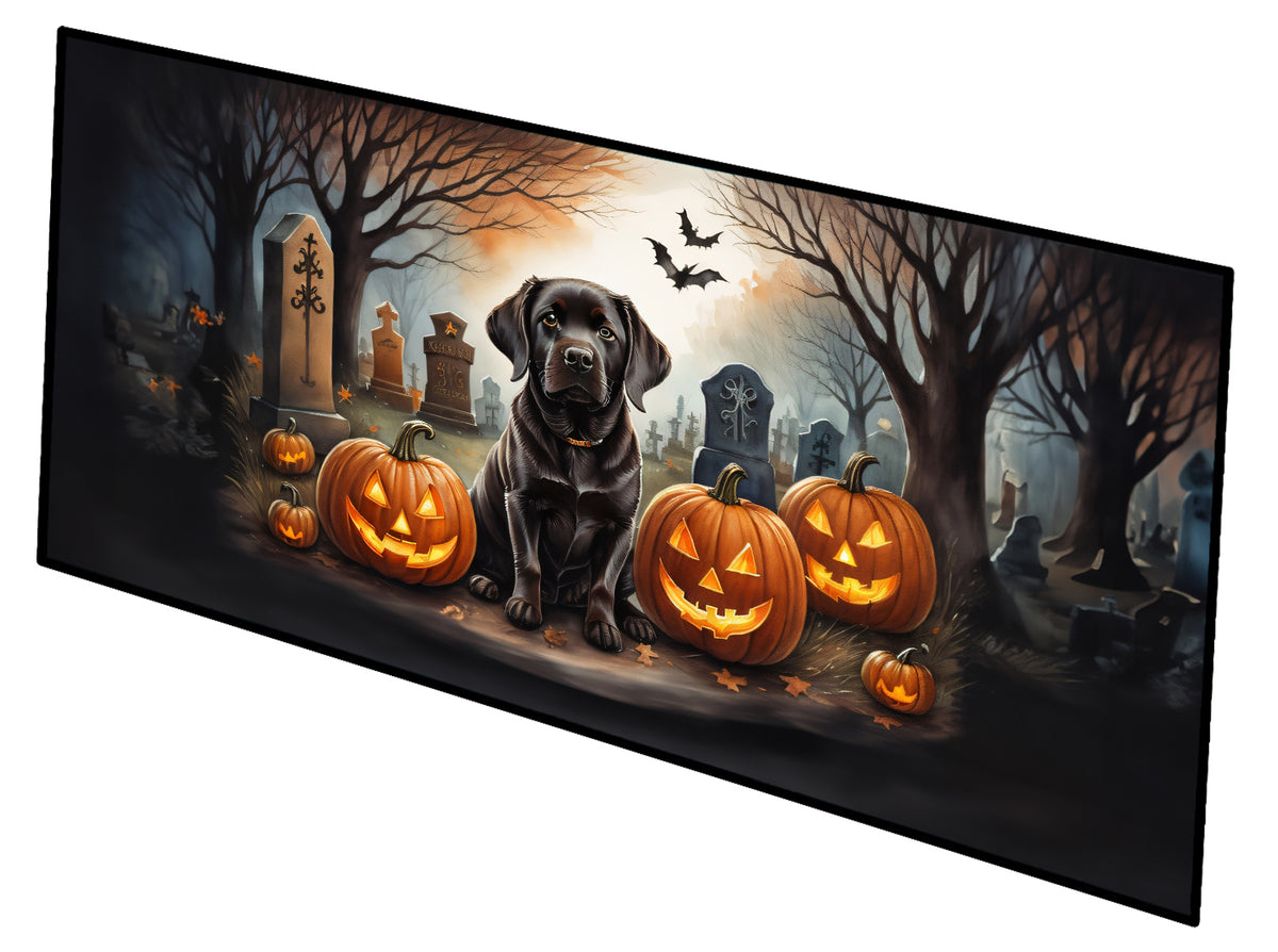 Buy this Chocolate Labrador Retriever Spooky Halloween Runner Mat 28x58