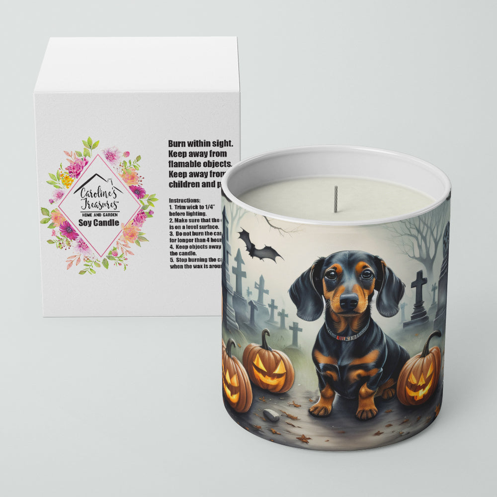 Buy this Dachshund Spooky Halloween Decorative Soy Candle