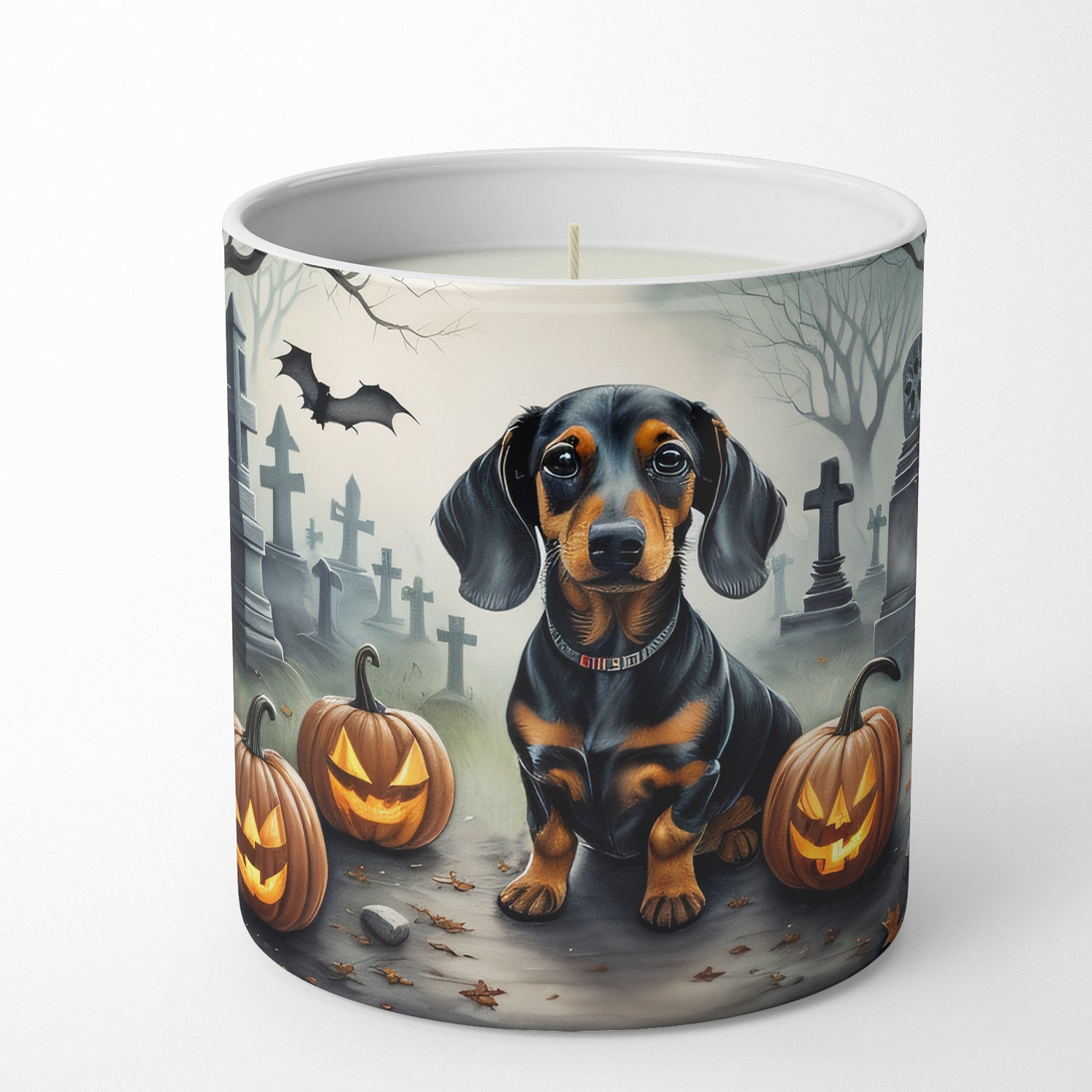 Buy this Dachshund Spooky Halloween Decorative Soy Candle