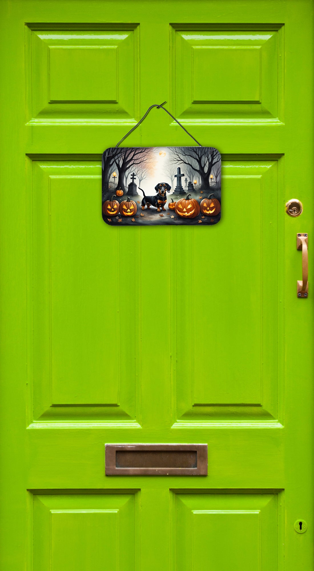 Dachshund Spooky Halloween Wall or Door Hanging Prints  the-store.com.
