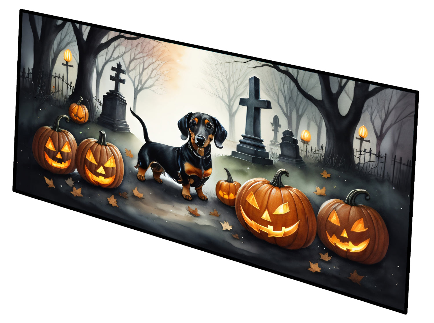 Buy this Dachshund Spooky Halloween Runner Mat 28x58