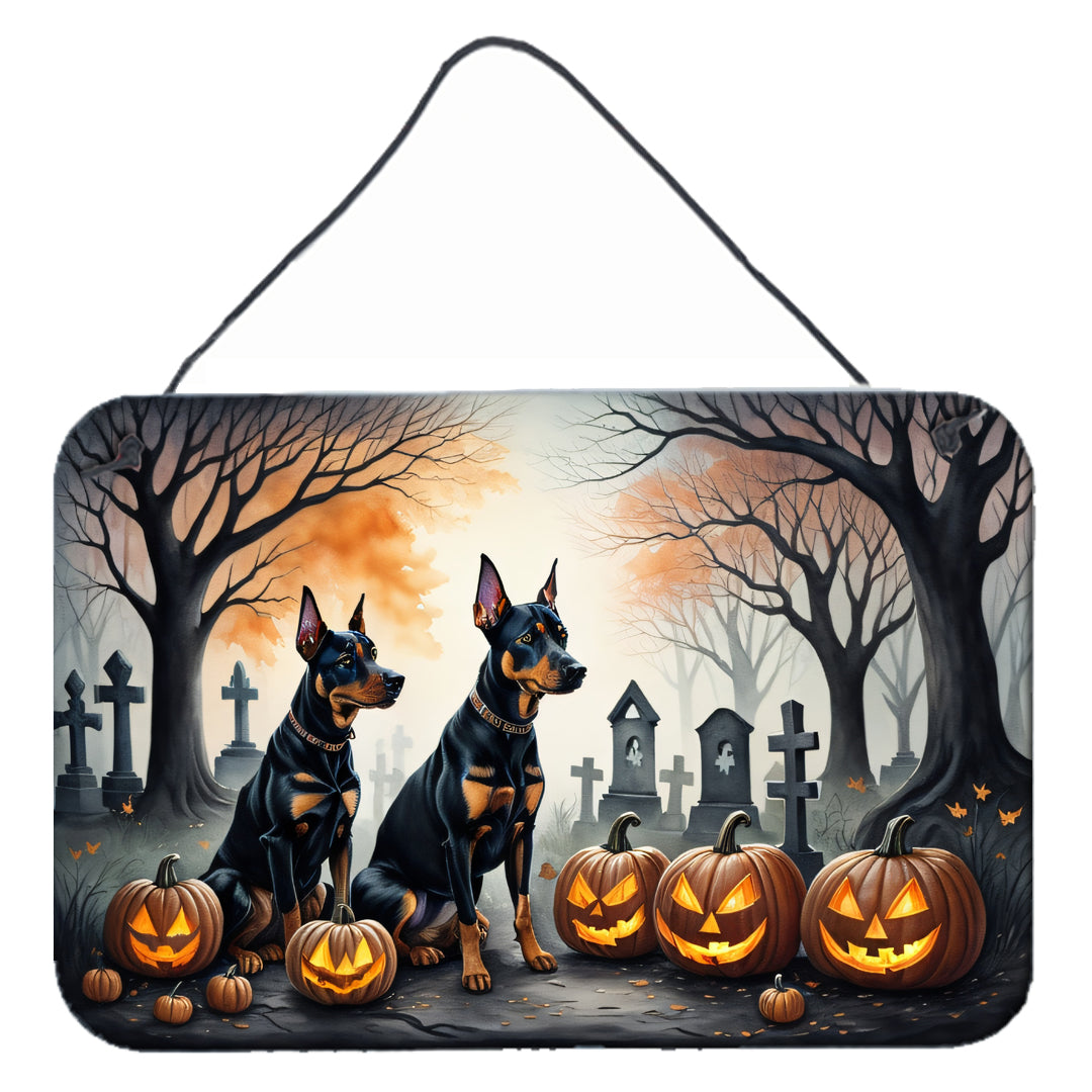 Buy this Doberman Pinscher Spooky Halloween Wall or Door Hanging Prints