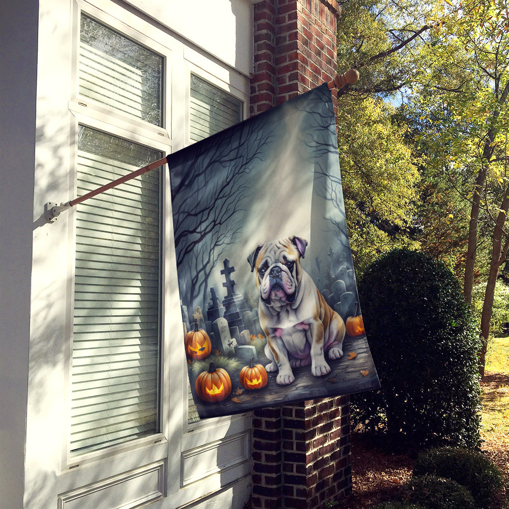 Buy this English Bulldog Spooky Halloween House Flag