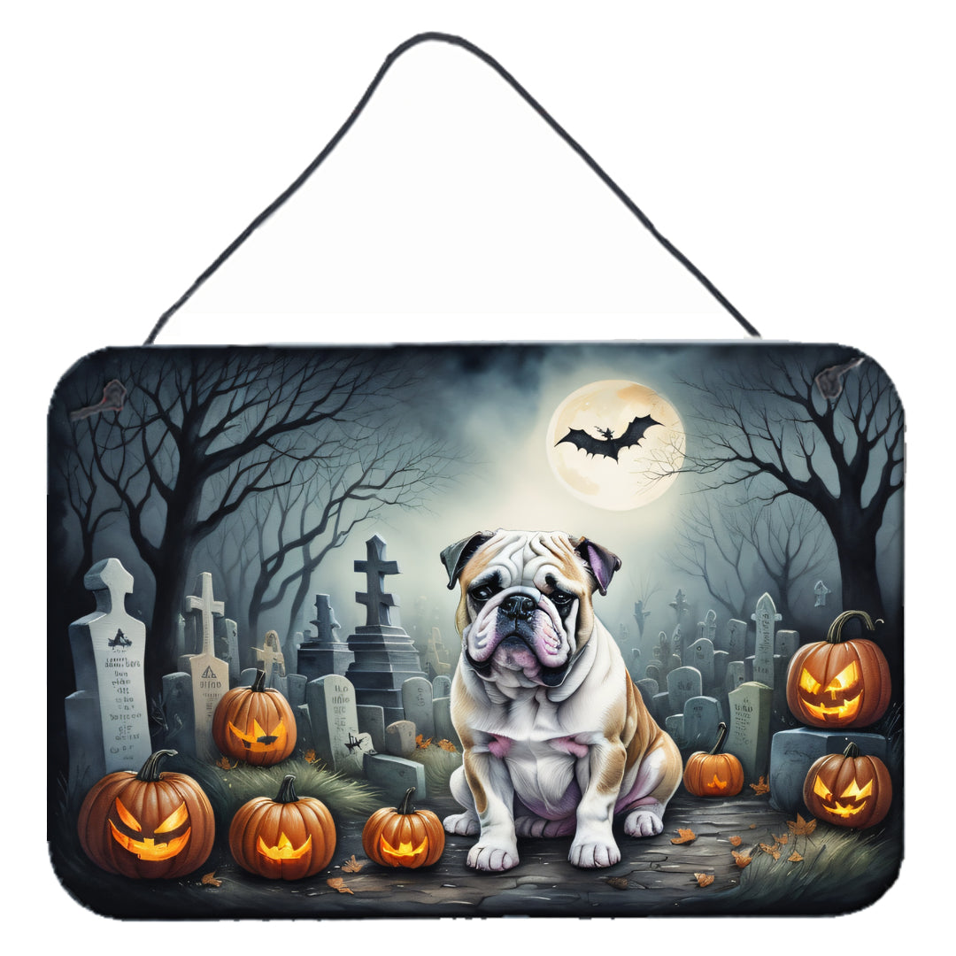 Buy this English Bulldog Spooky Halloween Wall or Door Hanging Prints