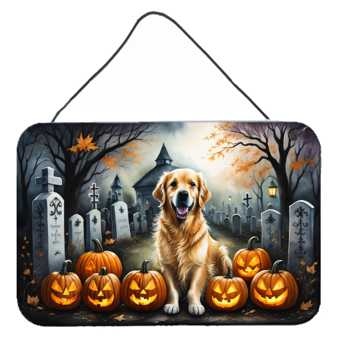 Buy this Golden Retriever Spooky Halloween Wall or Door Hanging Prints