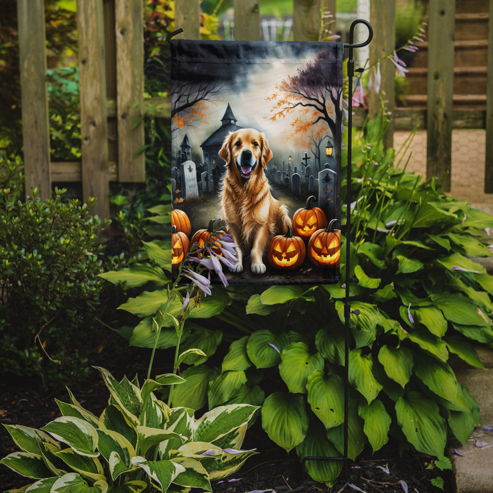 Buy this Golden Retriever Spooky Halloween Garden Flag