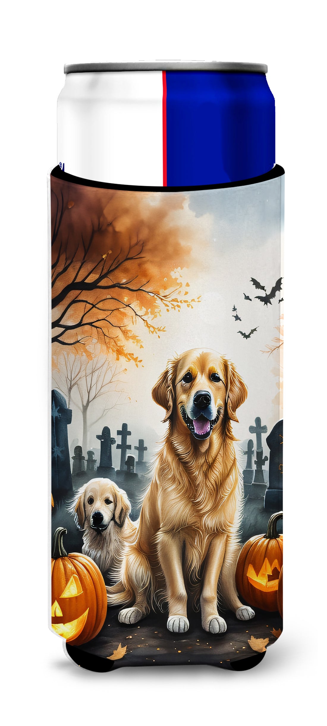 Buy this Golden Retriever Spooky Halloween Hugger for Ultra Slim Cans