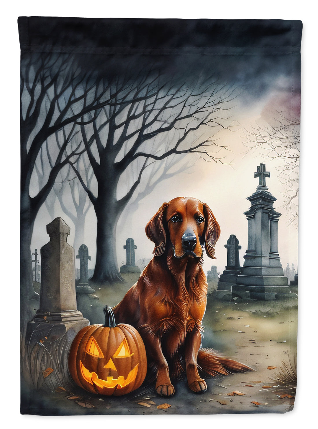 Buy this Irish Setter Spooky Halloween House Flag