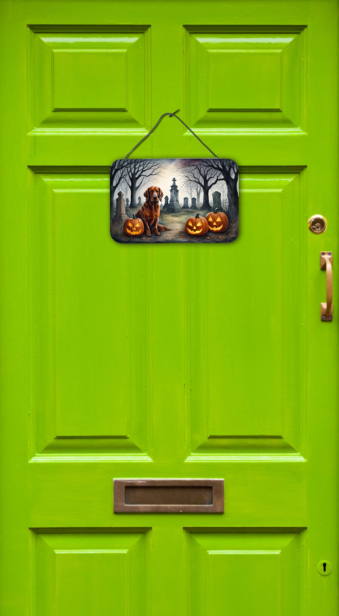 Irish Setter Spooky Halloween Wall or Door Hanging Prints  the-store.com.
