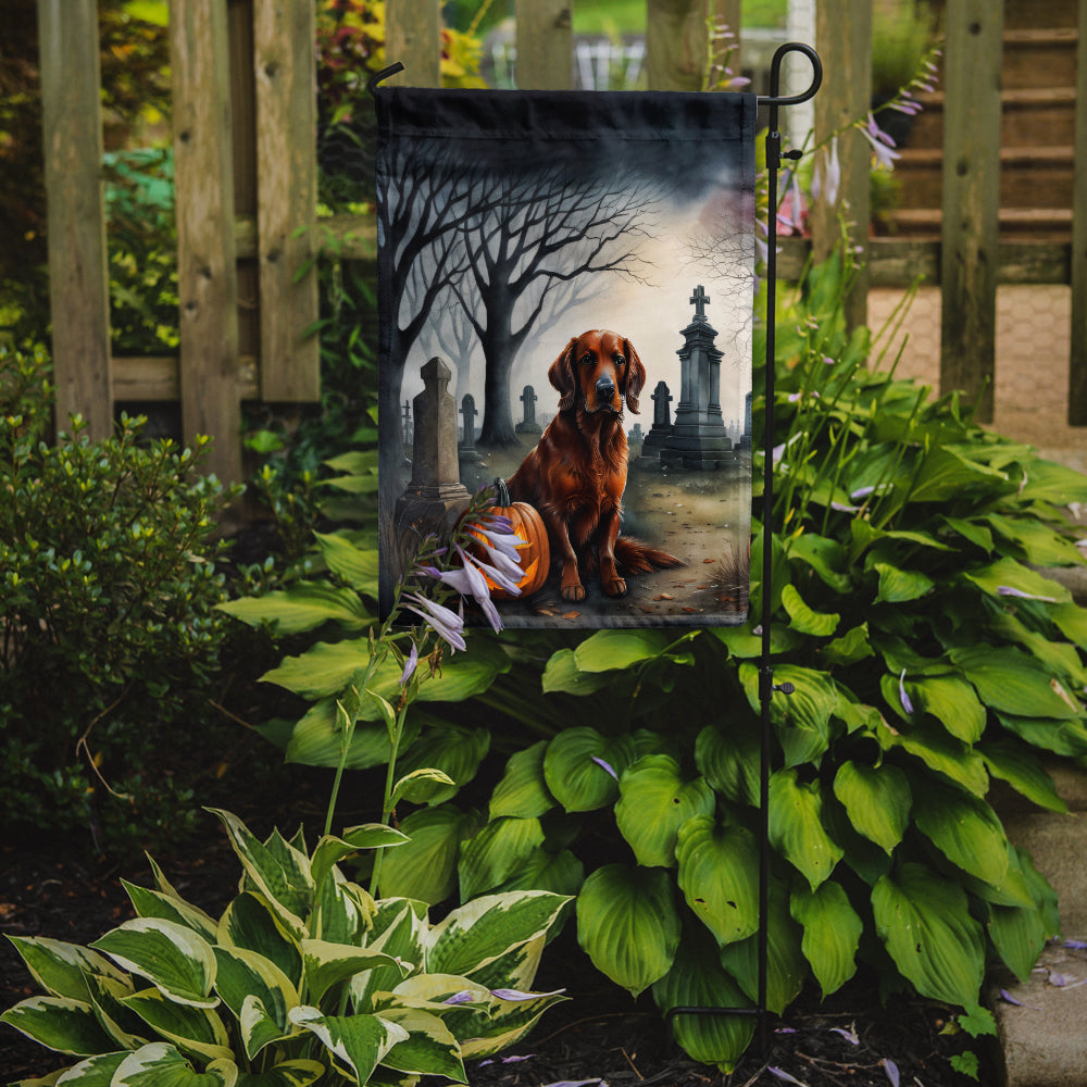 Irish Setter Spooky Halloween Garden Flag