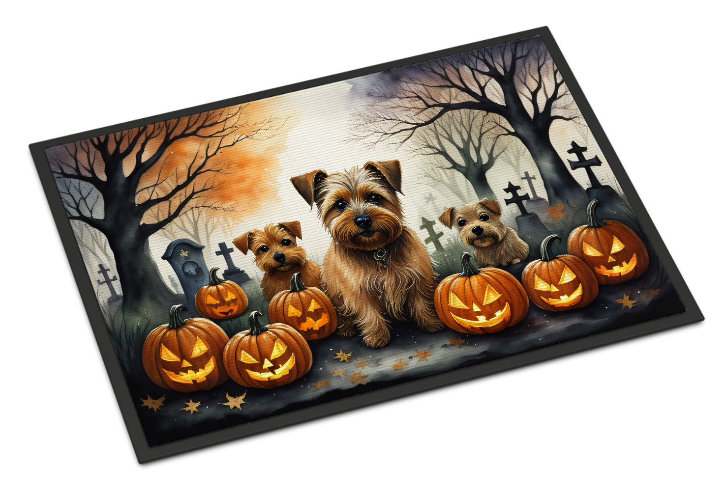 Buy this Norfolk Terrier Spooky Halloween Doormat 18x27