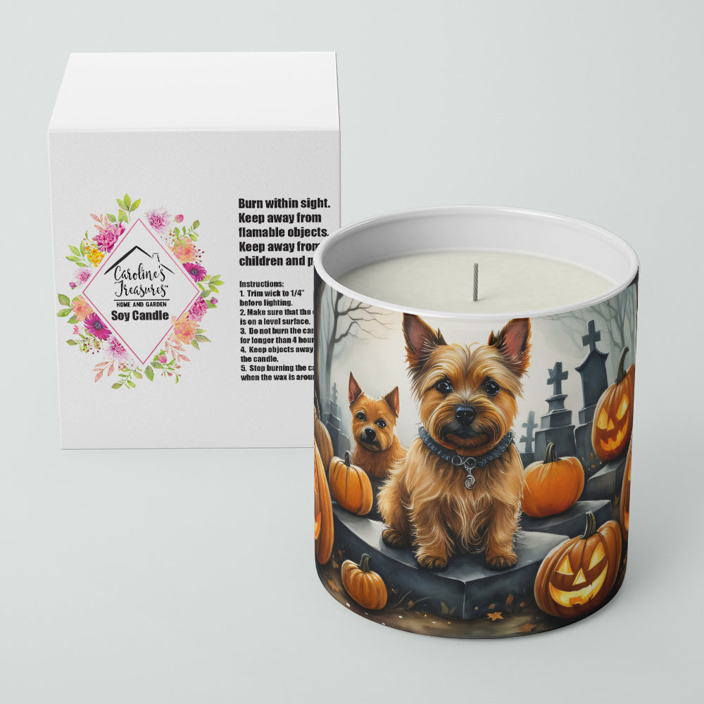 Norwich Terrier Spooky Halloween Decorative Soy Candle