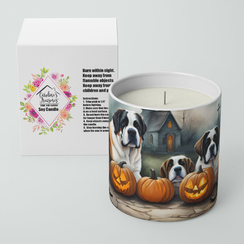 Buy this Saint Bernard Spooky Halloween Decorative Soy Candle