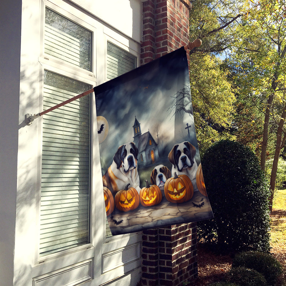 Saint Bernard Spooky Halloween House Flag  the-store.com.