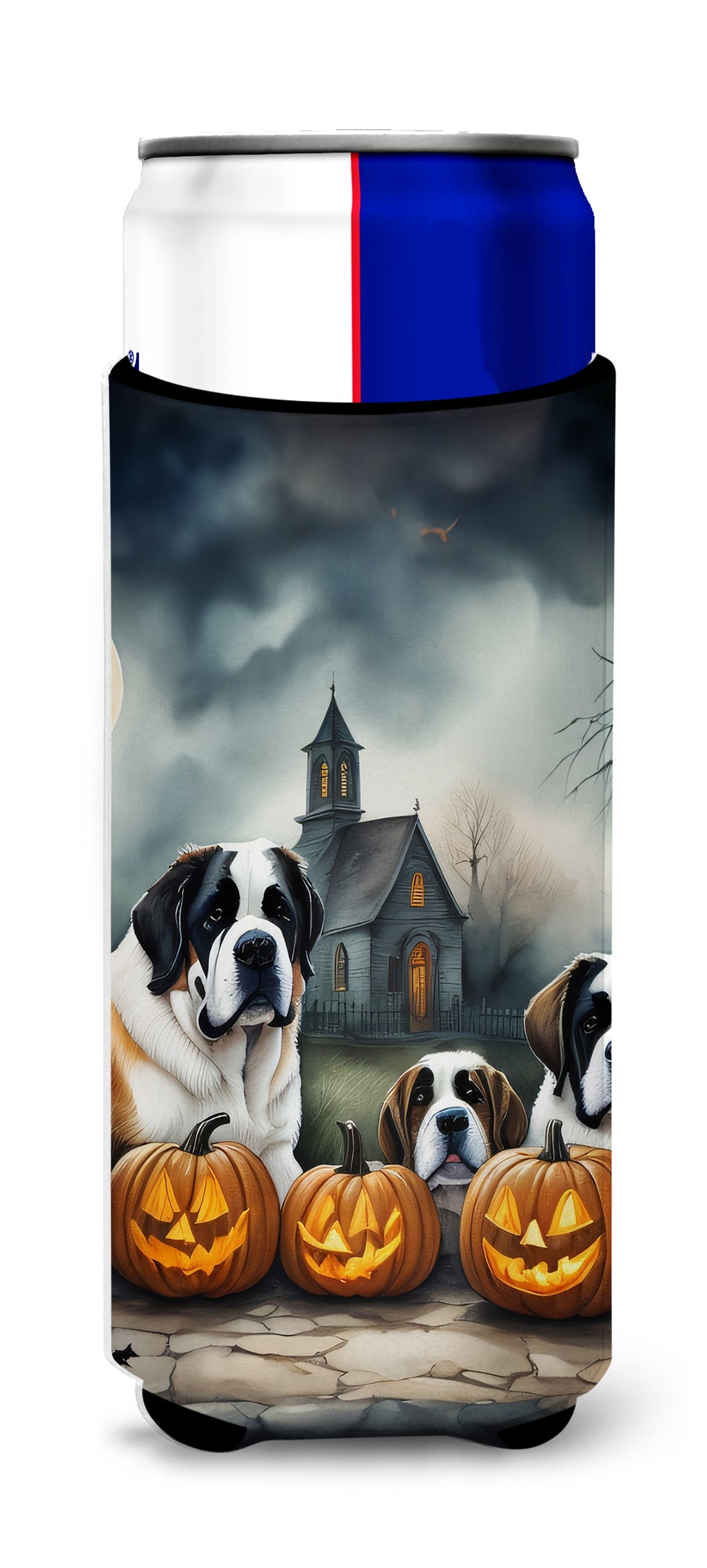 Buy this Saint Bernard Spooky Halloween Hugger for Ultra Slim Cans