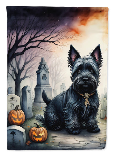 Buy this Scottish Terrier Spooky Halloween House Flag