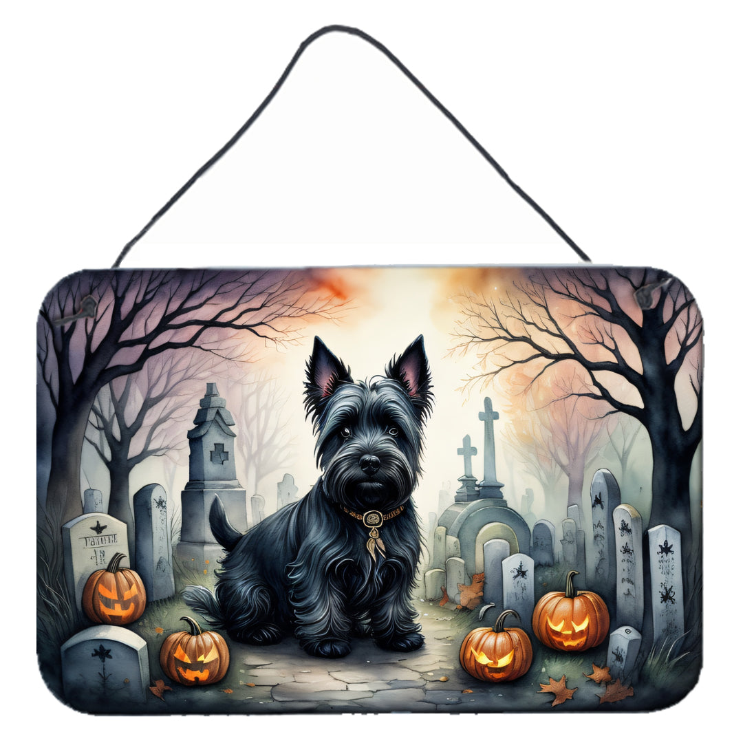 Buy this Scottish Terrier Spooky Halloween Wall or Door Hanging Prints