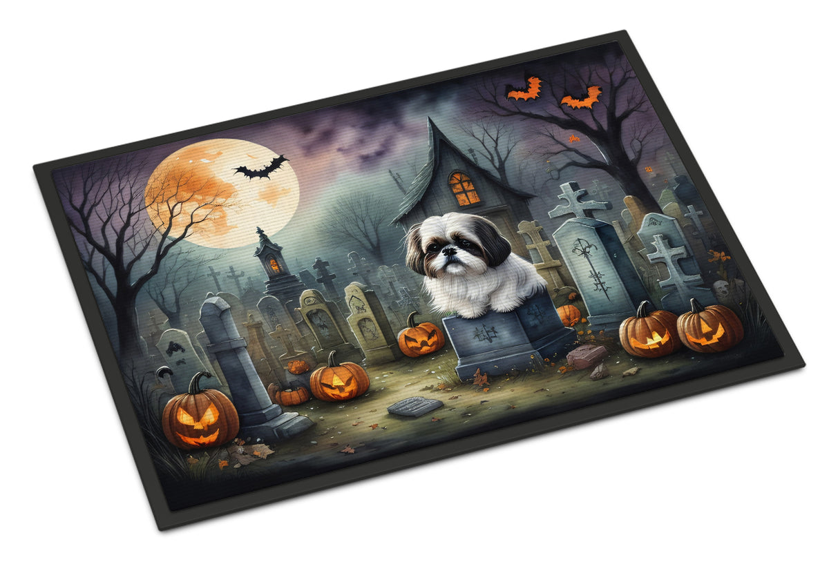 Buy this Shih Tzu Spooky Halloween Doormat 18x27