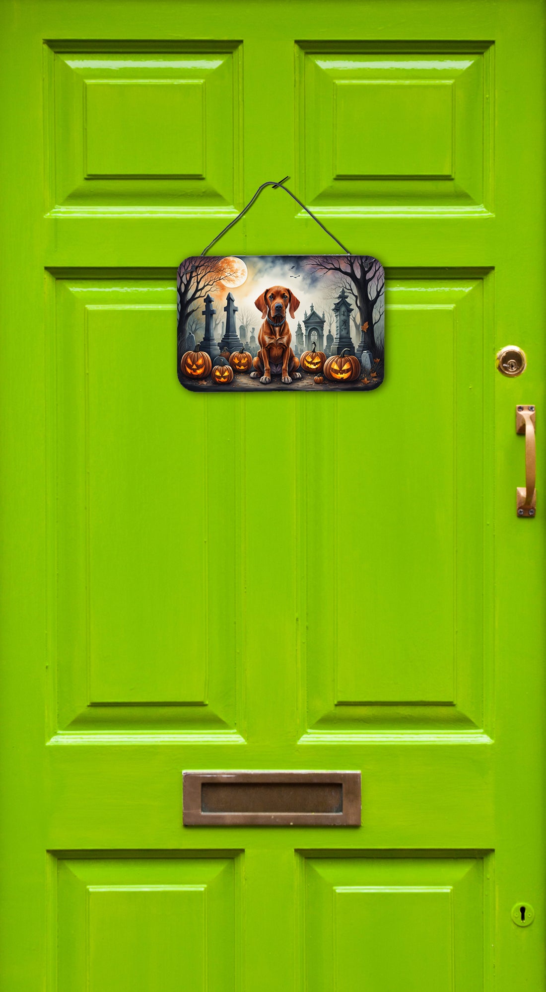 Buy this Vizsla Spooky Halloween Wall or Door Hanging Prints