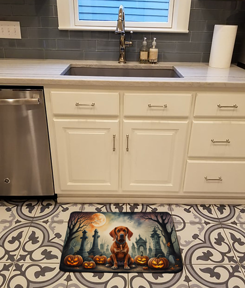 Buy this Vizsla Spooky Halloween Memory Foam Kitchen Mat