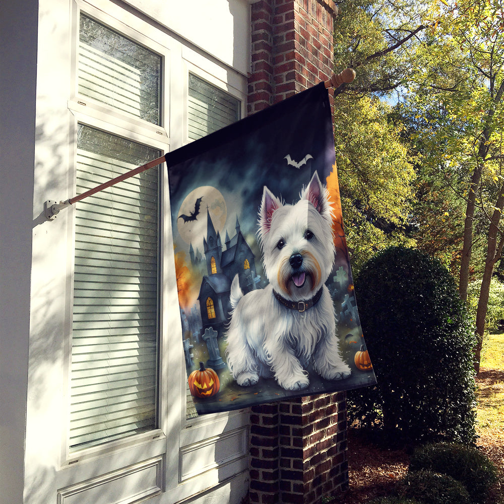 Buy this Westie Spooky Halloween House Flag