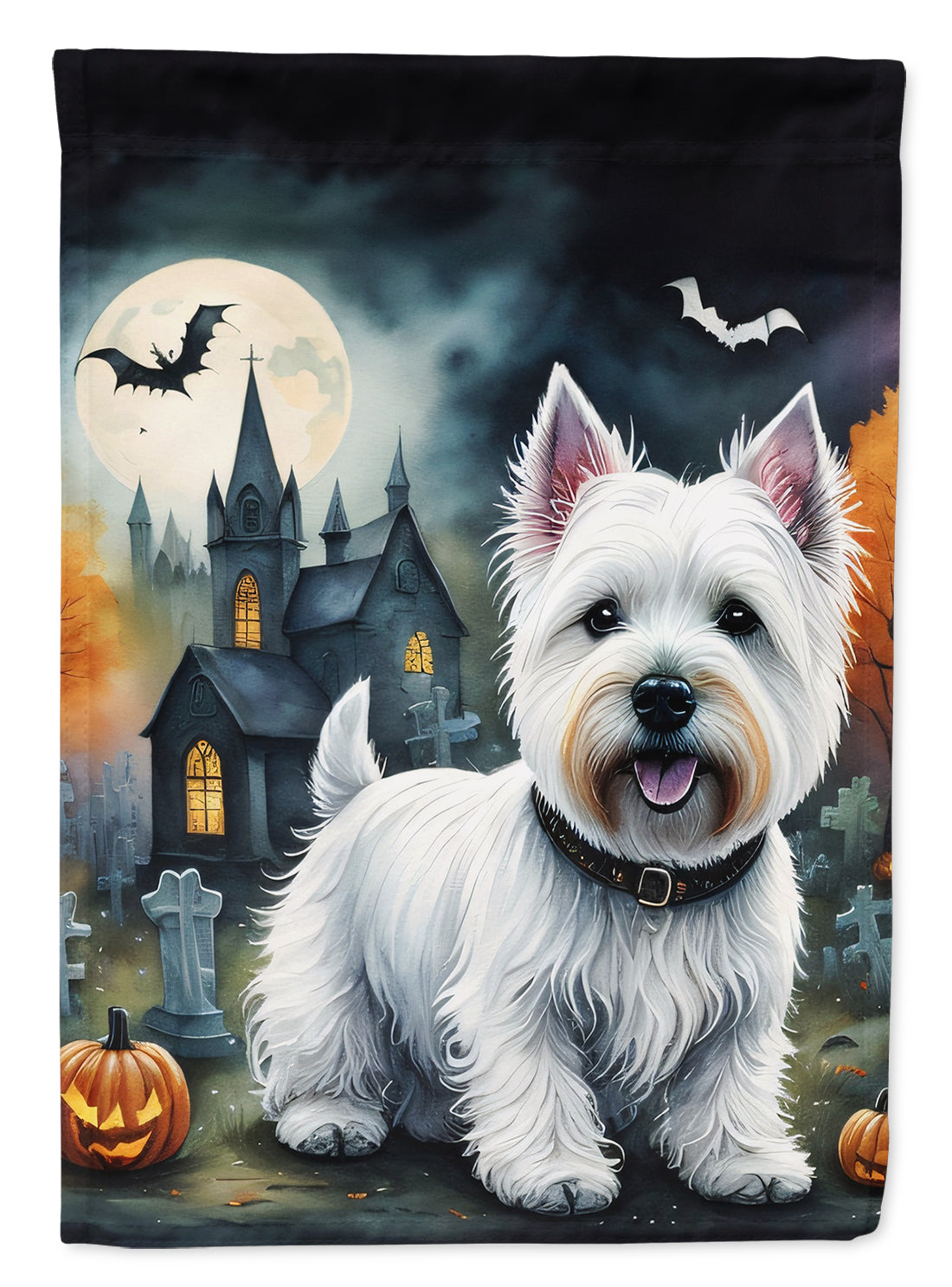 Buy this Westie Spooky Halloween Garden Flag