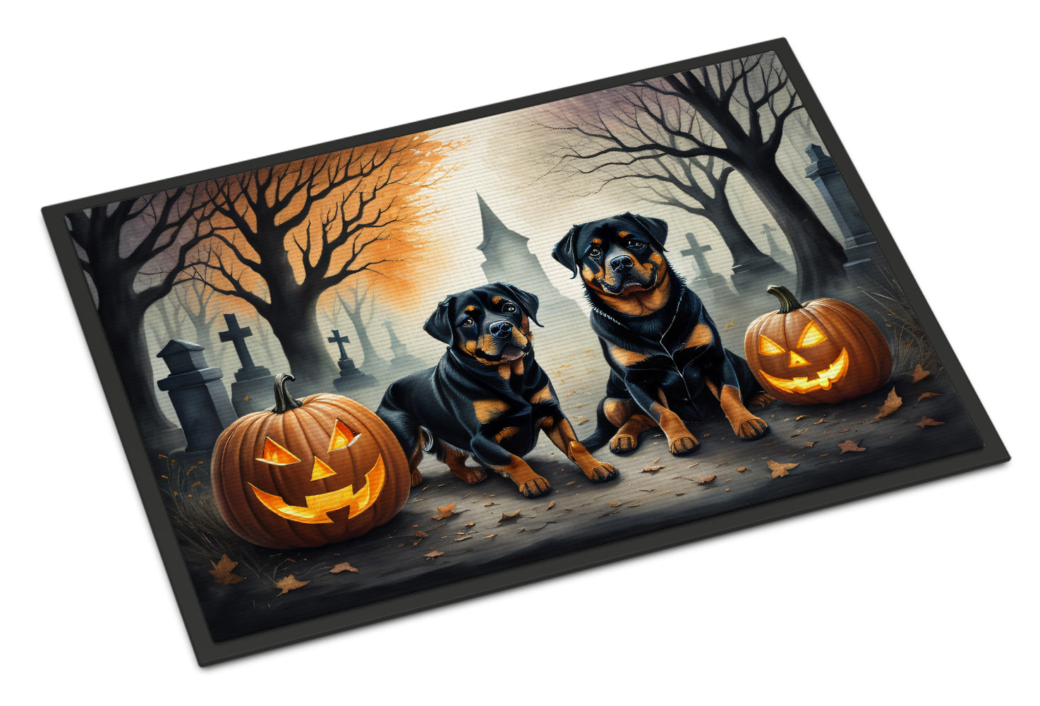 Buy this Rottweiler Spooky Halloween Doormat 18x27