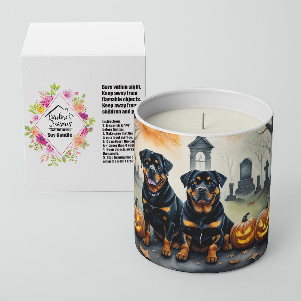 Buy this Rottweiler Spooky Halloween Decorative Soy Candle