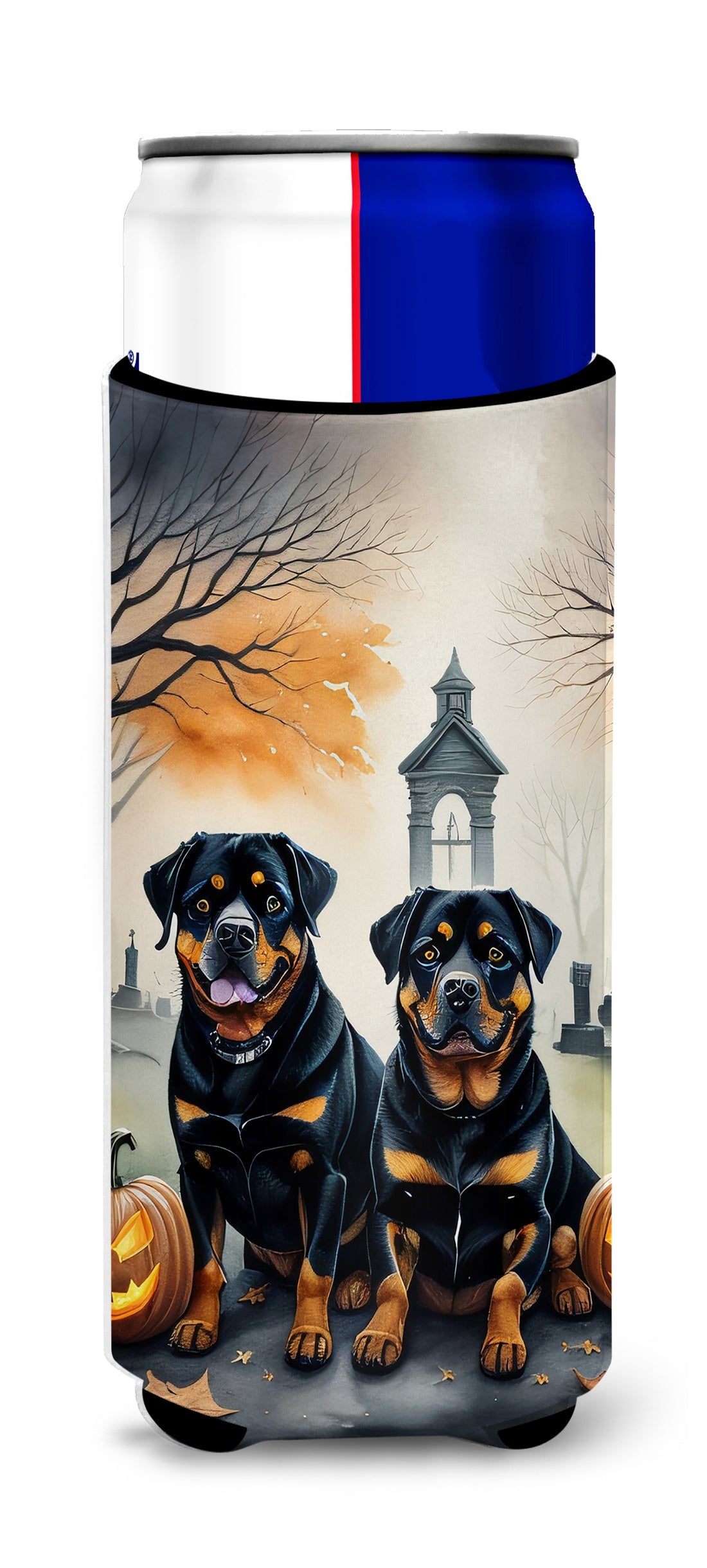 Buy this Rottweiler Spooky Halloween Hugger for Ultra Slim Cans