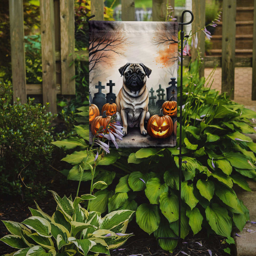 Fawn Pug Spooky Halloween Garden Flag  the-store.com.