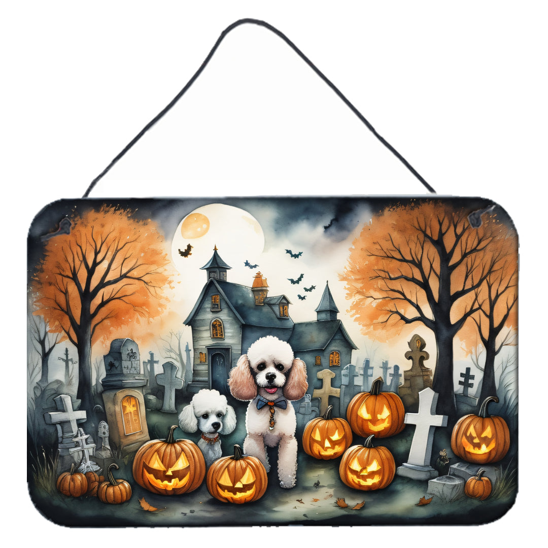 Buy this Poodle Spooky Halloween Wall or Door Hanging Prints