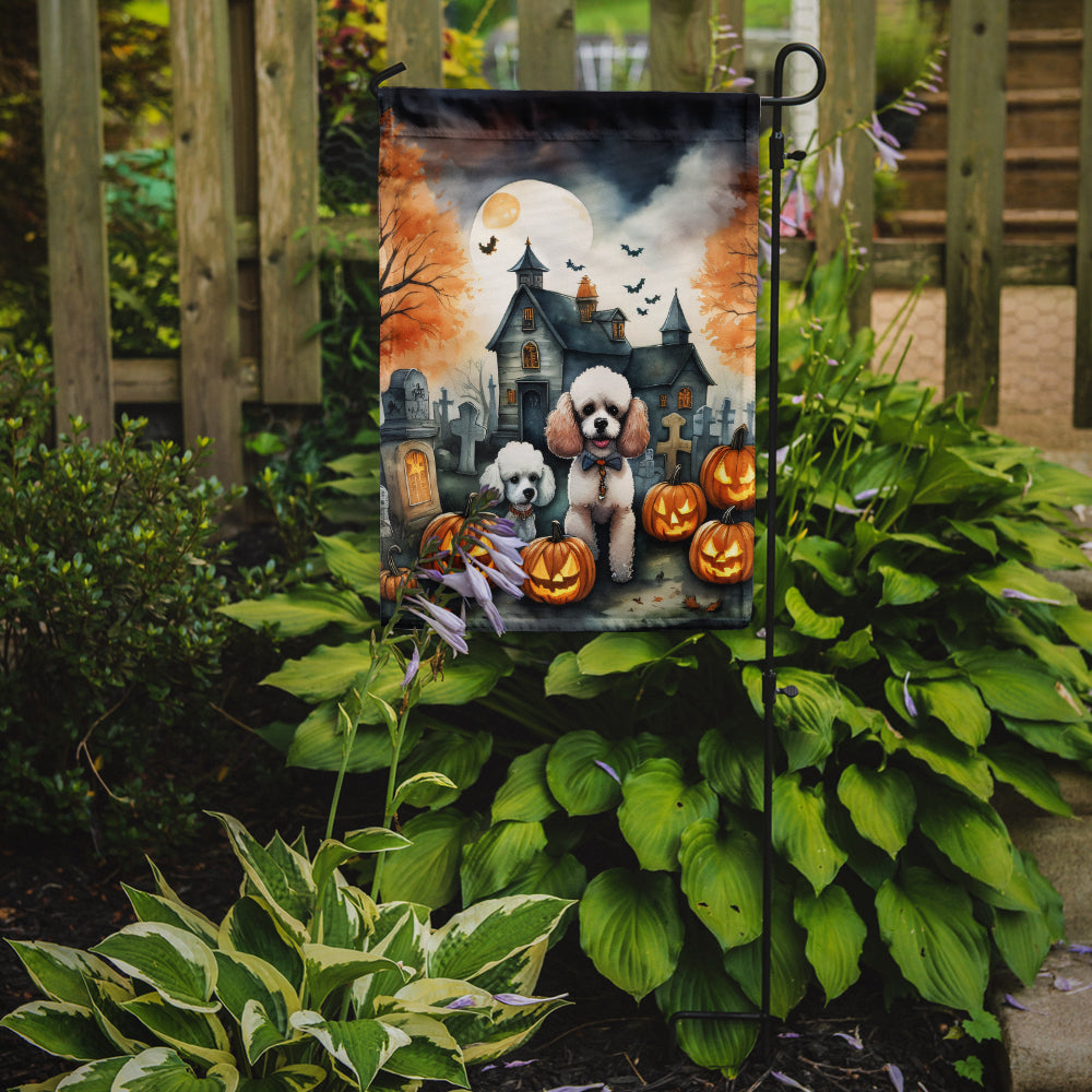 Poodle Spooky Halloween Garden Flag  the-store.com.