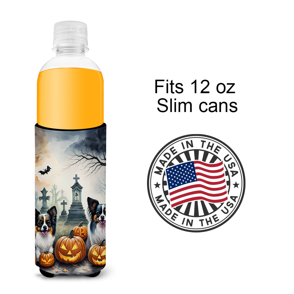 Papillon Spooky Halloween Hugger for Ultra Slim Cans