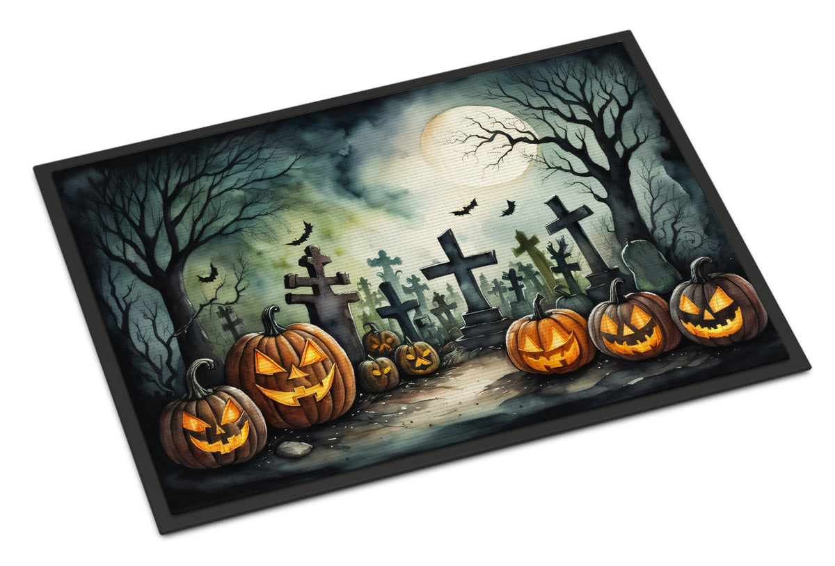 Buy this Graveyard Spooky Halloween Doormat 18x27