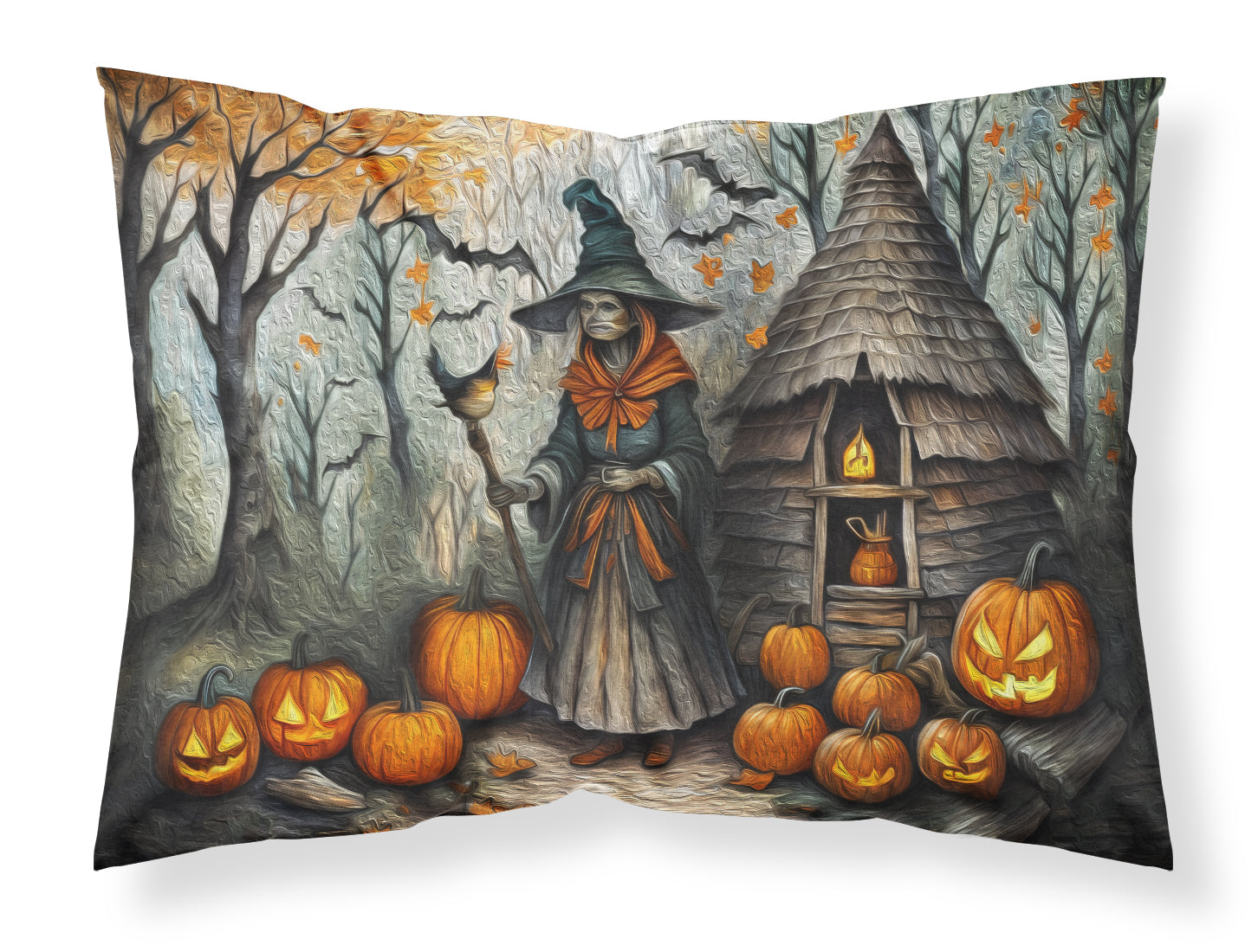 Buy this Slavic Witch Spooky Halloween Fabric Standard Pillowcase