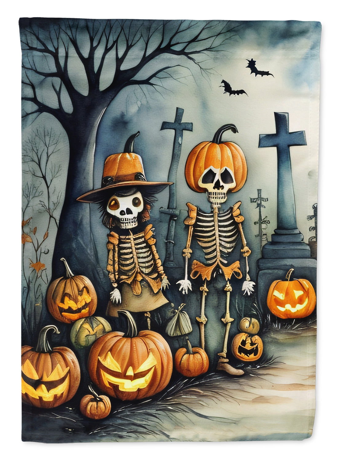 Buy this Calacas Skeletons Spooky Halloween Garden Flag