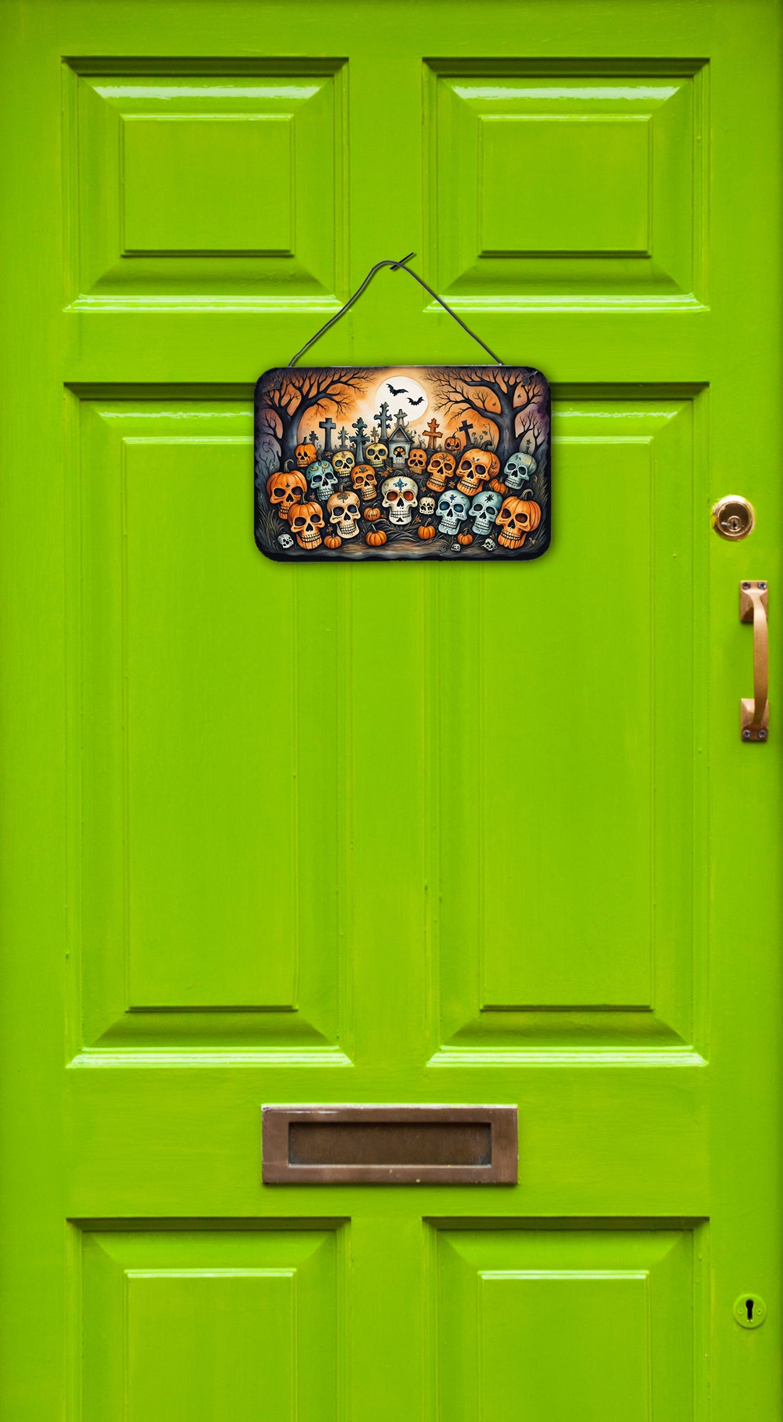 Calaveras Sugar Skulls Spooky Halloween Wall or Door Hanging Prints  the-store.com.