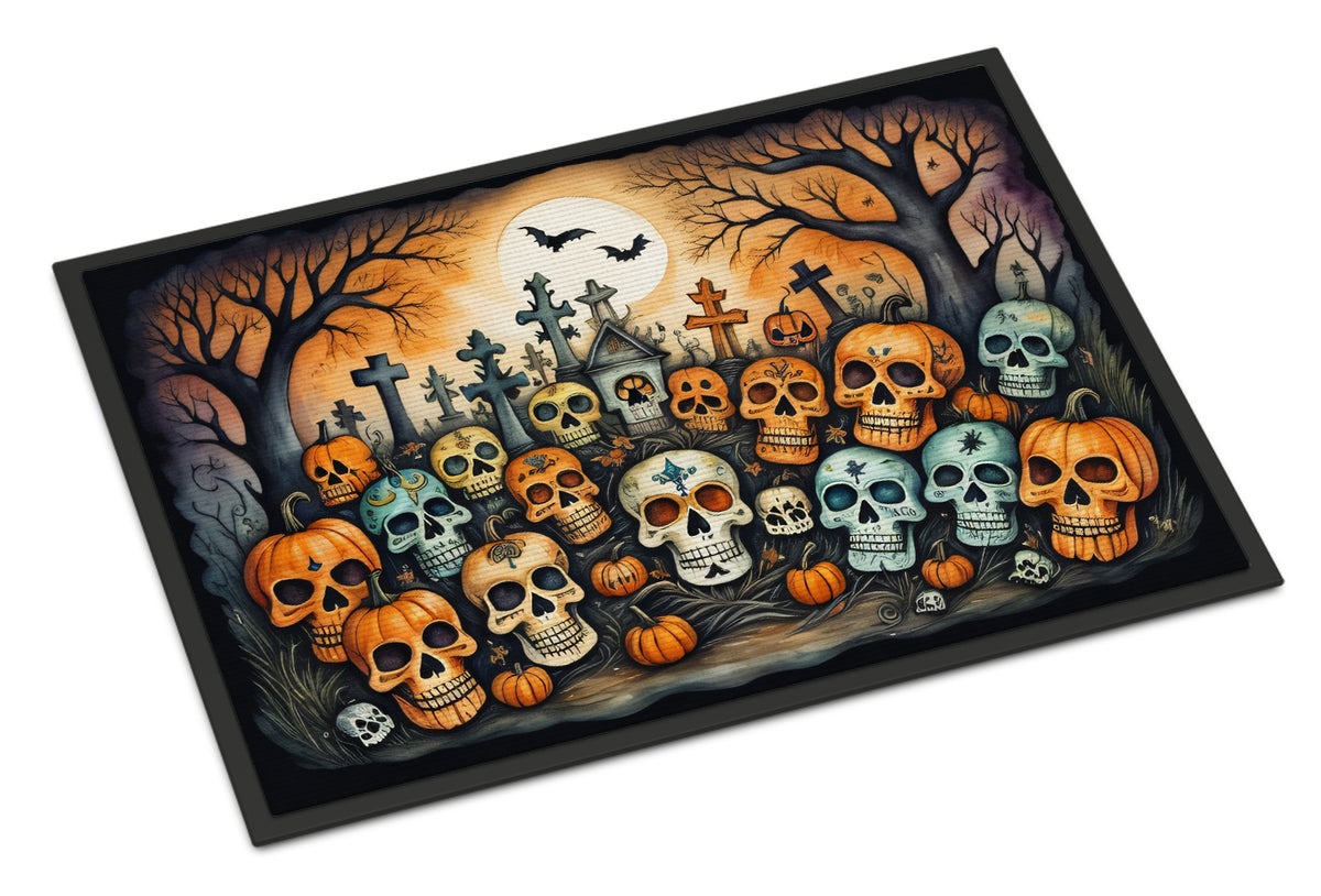 Buy this Calaveras Sugar Skulls Spooky Halloween Doormat 18x27