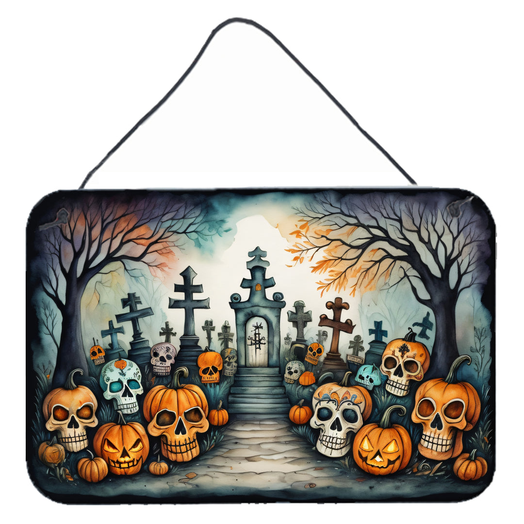 Buy this Calaveras Sugar Skulls Spooky Halloween Wall or Door Hanging Prints