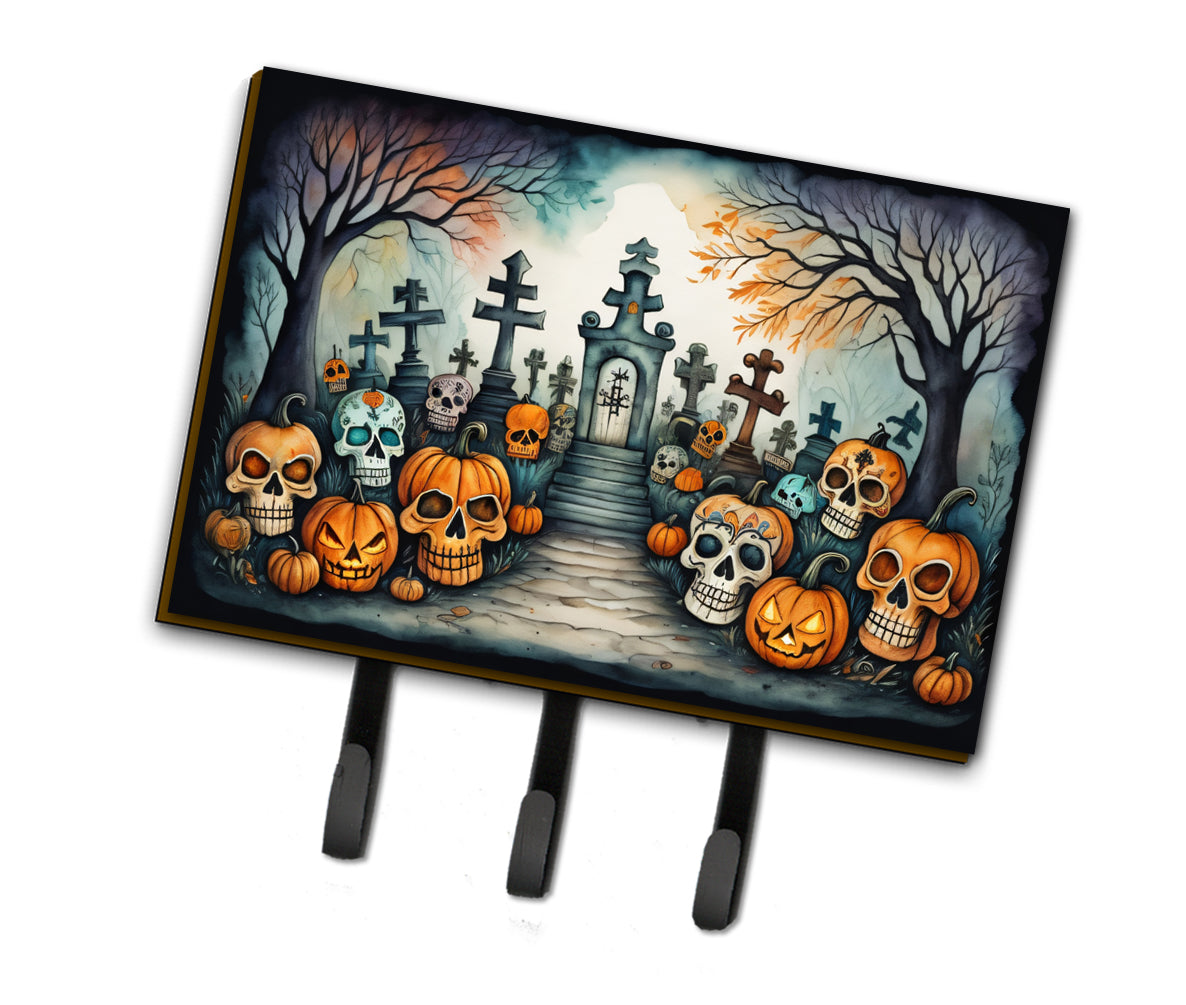 Buy this Calaveras Sugar Skulls Spooky Halloween Leash or Key Holder