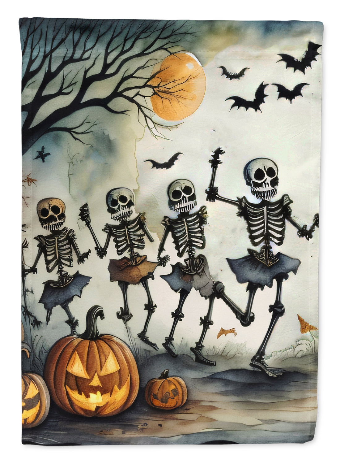 Buy this Dancing Skeletons Spooky Halloween House Flag