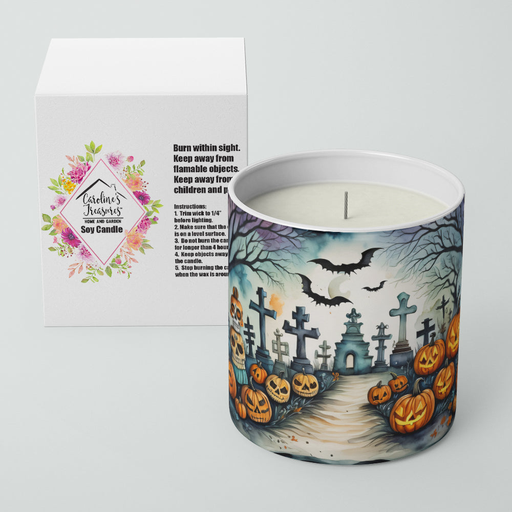 Day of the Dead Spooky Halloween Decorative Soy Candle  the-store.com.