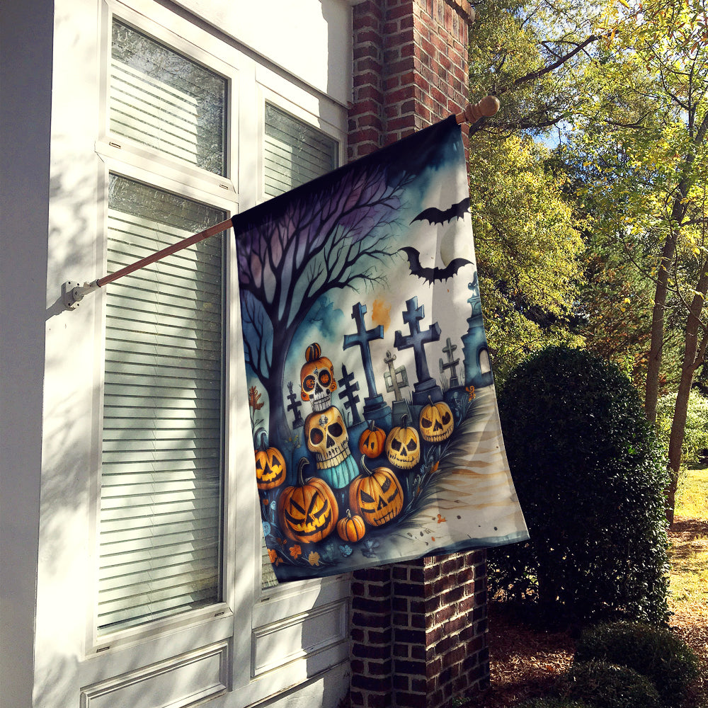 Day of the Dead Spooky Halloween House Flag