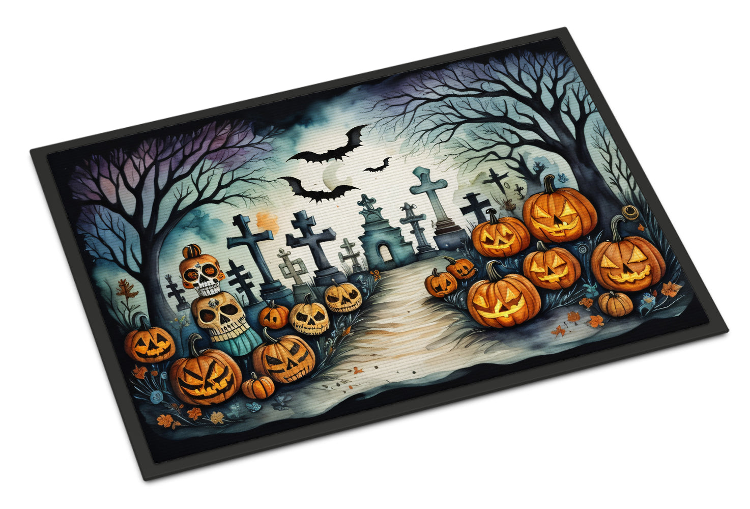 Buy this Day of the Dead Spooky Halloween Indoor or Outdoor Mat 24x36