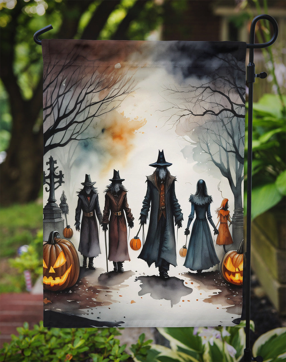 Vampires Spooky Halloween Garden Flag