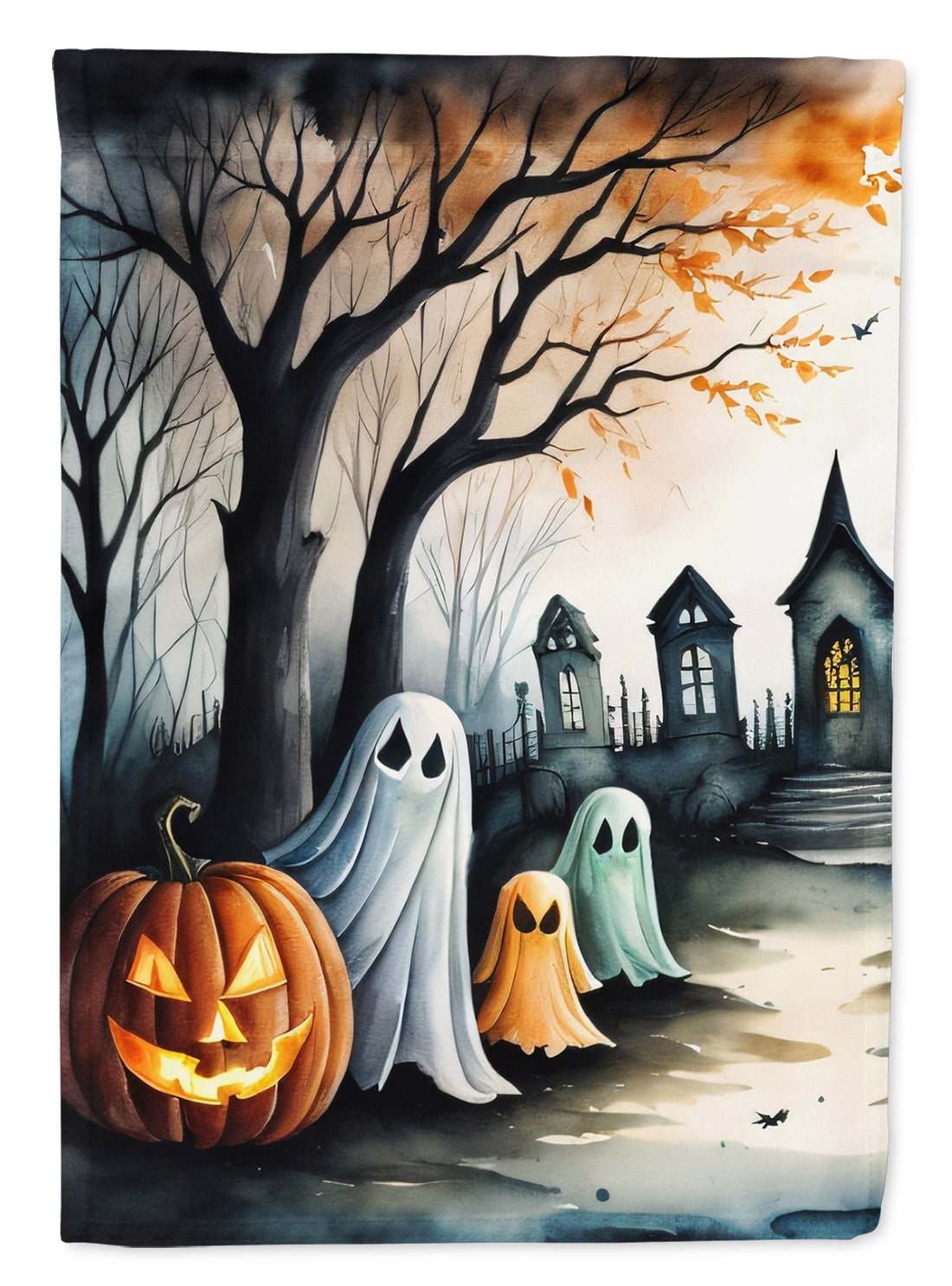 Buy this Ghosts Spooky Halloween House Flag